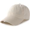 imageFURTALK Unisex Vintage Washed Unstructured Baseball Cap 100 Washed Cotton Soft Cap Adjustable Unisex Baseball Hat Dad HatBeige