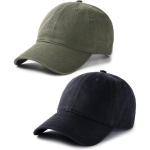 imageFURTALK Men and Women Vintage Washed Distressed Cotton Baseball Cap Plain Blank Adjustable Classic Baseball Hat CapGreenBlack