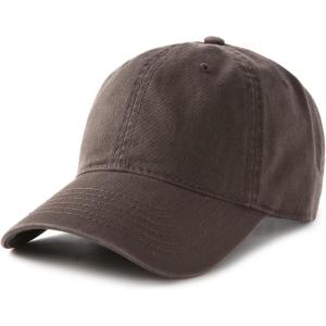 imageFURTALK Unisex Vintage Washed Unstructured Baseball Cap 100 Washed Cotton Soft Cap Adjustable Unisex Baseball Hat Dad HatCoffee