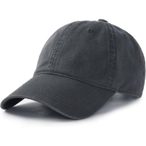 imageFURTALK Unisex Vintage Washed Unstructured Baseball Cap 100 Washed Cotton Soft Cap Adjustable Unisex Baseball Hat Dad HatGrey