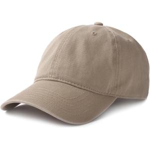 imageFURTALK Unisex Vintage Washed Unstructured Baseball Cap 100 Washed Cotton Soft Cap Adjustable Unisex Baseball Hat Dad HatLight Khak