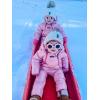 imageFURTALK Kids Winter Hat Toddler Knitted Pom Beanie Hat Cotton Lined Faux Fur Pom Pom Cap Baby Girls Boys Beanies01 Beige With Raccoon Pom