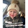 imageFURTALK Kids Winter Hat Toddler Knitted Pom Beanie Hat Cotton Lined Faux Fur Pom Pom Cap Baby Girls Boys Beanies04 White With Raccoon Pom