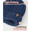 imageFURTALK Kids Winter Hat Toddler Knitted Pom Beanie Hat Cotton Lined Faux Fur Pom Pom Cap Baby Girls Boys Beanies16 Blue