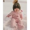 imageFURTALK Kids Winter Hat Toddler Knitted Pom Beanie Hat Cotton Lined Faux Fur Pom Pom Cap Baby Girls Boys Beanies18 Green