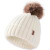 04 White With Raccoon Pom