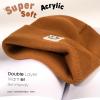 imageFURTALK Baby Beanie Cute Toddler Winter Hat Knit Boys Girls Warm 2 Pack Kids Embroidered Beanies Cap for 08 YearsCamelblack