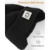 imageFURTALK Baby Beanie Winter Warm Hats Fleece Lined with Earflap Cute Knit Kids CapsBlackbeige
