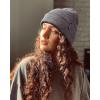imageFURTALK Beanie Hat for Men Women Winter Hats for Women Men Soft Warm Unisex Cuffed Beanie Knitted Skull CapAcdark Mixed Black