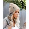 imageFURTALK Beanie Hat for Men Women Winter Hats for Women Men Soft Warm Unisex Cuffed Beanie Knitted Skull CapBurlywood