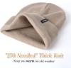 imageFURTALK Beanie Hat for Men Women Winter Hats for Women Men Soft Warm Unisex Cuffed Beanie Knitted Skull CapBurlywood