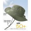 imageFURTALK Sun Hats for Men Women Packable Wide Brim Summer UV Protective Bucket Hat UPF 50 Hat for Fishing HikingArmy Green