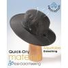 imageFURTALK Sun Hats for Men Women Packable Wide Brim Summer UV Protective Bucket Hat UPF 50 Hat for Fishing HikingDark Grey