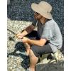 imageFURTALK Sun Hats for Men Women Packable Wide Brim Summer UV Protective Bucket Hat UPF 50 Hat for Fishing HikingKhaki
