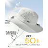 imageFURTALK Sun Hats for Men Women Packable Wide Brim Summer UV Protective Bucket Hat UPF 50 Hat for Fishing HikingLight Grey