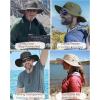 imageFURTALK Sun Hats for Men Women Packable Wide Brim Summer UV Protective Bucket Hat UPF 50 Hat for Fishing HikingLight Grey