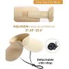 imageFURTALK Sun Visor Hats for Women Wide Brim Straw Ponytail Summer Beach Hat UV UPF Packable Foldable Travel06mix Beige