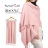 imageFURTALK Winter Scarf for Women Pashmina Shawl Wraps Cashmere Feel Warm Fashion Blanket Scarves09baby Pink