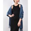 imageFURTALK Winter Scarf for Women Pashmina Shawl Wraps Cashmere Feel Warm Fashion Blanket Scarves12cobalt Bluedenim Blue