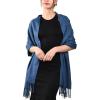 imageFURTALK Winter Scarf for Women Pashmina Shawl Wraps Cashmere Feel Warm Fashion Blanket Scarves12cobalt Bluedenim Blue