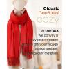 imageFURTALK Winter Scarf for Women Pashmina Shawl Wraps Cashmere Feel Warm Fashion Blanket Scarves15red