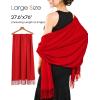 imageFURTALK Winter Scarf for Women Pashmina Shawl Wraps Cashmere Feel Warm Fashion Blanket Scarves15red