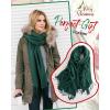 imageFURTALK Winter Scarf for Women Pashmina Shawl Wraps Cashmere Feel Warm Fashion Blanket Scarves19green