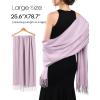 imageFURTALK Winter Scarf for Women Pashmina Shawl Wraps Cashmere Feel Warm Fashion Blanket Scarves23light Lavender