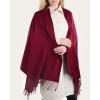 imageFURTALK Winter Scarf for Women Pashmina Shawl Wraps Cashmere Feel Warm Fashion Blanket ScarvesDark Red