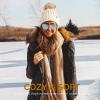 imageFURTALK Womens Winter Knitted Beanie Hat with Faux Fur Pom Warm Knit Skull Cap Beanie for Women03 Beige