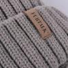 imageFURTALK Womens Winter Knitted Beanie Hat with Faux Fur Pom Warm Knit Skull Cap Beanie for Women05fog Gray