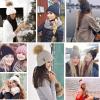 imageFURTALK Womens Winter Knitted Beanie Hat with Faux Fur Pom Warm Knit Skull Cap Beanie for Women16smoke Gray