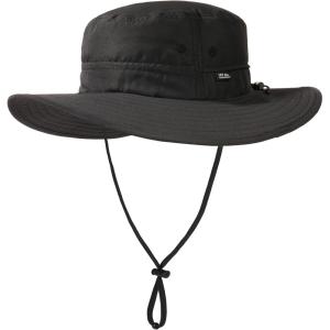 imageFURTALK Sun Hats for Men Women Packable Wide Brim Summer UV Protective Bucket Hat UPF 50 Hat for Fishing HikingBlack