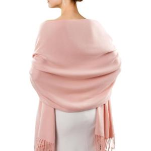 imageFURTALK Winter Scarf for Women Pashmina Shawl Wraps Cashmere Feel Warm Fashion Blanket Scarves09baby Pink