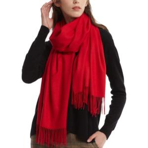 imageFURTALK Winter Scarf for Women Pashmina Shawl Wraps Cashmere Feel Warm Fashion Blanket Scarves15red