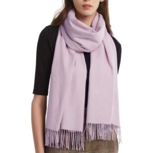 imageFURTALK Winter Scarf for Women Pashmina Shawl Wraps Cashmere Feel Warm Fashion Blanket Scarves23light Lavender