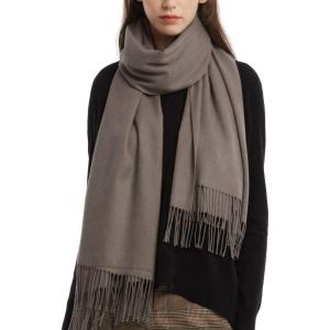 imageFURTALK Winter Scarf for Women Pashmina Shawl Wraps Cashmere Feel Warm Fashion Blanket ScarvesShrimp