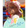 imageFURTALK Baby Sun Hat Summer Beach Hats with UPF 50 Sun Protection Wide Brim for Baby Toddler Sun Hat CapStrawberrypineapple