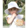 imageFURTALK Baby Sun Hat Summer Beach Hats with UPF 50 Sun Protection Wide Brim for Baby Toddler Sun Hat CapWhitepink