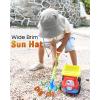 imageFURTALK Baby Sun Hat Toddler Boys Girls Bucket Hat for Kids 05 Years UPF 50 Sun Protective Child Summer Beach HatsGreengrey