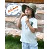 imageFURTALK Baby Sun Hat Toddler Boys Girls Bucket Hat for Kids 05 Years UPF 50 Sun Protective Child Summer Beach HatsGreengrey