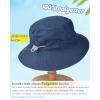 imageFURTALK Baby Sun Hat Toddler Boys Girls Bucket Hat for Kids 05 Years UPF 50 Sun Protective Child Summer Beach HatsNavygrey
