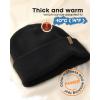 imageFURTALK Beanie for Men Women Cuffed Thick Knitted Unisex Winter Hat Beanies Skull Cap01black