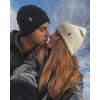 imageFURTALK Beanie for Men Women Cuffed Thick Knitted Unisex Winter Hat Beanies Skull Cap03white