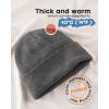 imageFURTALK Beanie for Men Women Cuffed Thick Knitted Unisex Winter Hat Beanies Skull Cap04dark Grey