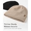 imageFURTALK Beanie for Men Women Cuffed Thick Knitted Unisex Winter Hat Beanies Skull Cap07khaki