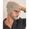 imageFURTALK Beanie for Men Women Cuffed Thick Knitted Unisex Winter Hat Beanies Skull Cap07khaki