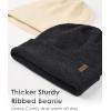 imageFURTALK Beanie for Men Women Cuffed Thick Knitted Unisex Winter Hat Beanies Skull Cap08heather Grey