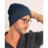 imageFURTALK Beanie for Men Women Cuffed Thick Knitted Unisex Winter Hat Beanies Skull Cap10navy