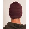 imageFURTALK Beanie for Men Women Cuffed Thick Knitted Unisex Winter Hat Beanies Skull Cap12medium Wine